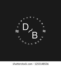 DB Initial logo template vector