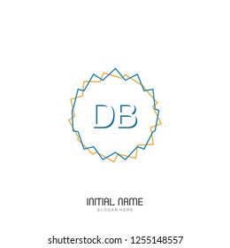 DB Initial logo template vector
