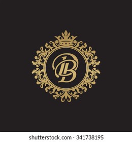 Db Initial Luxury Ornament Monogram Logo Stock Vector Royalty