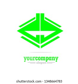 db letter with arrow template