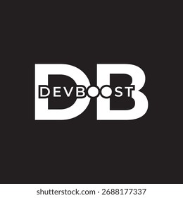DB Letter Initial Logo Design 
