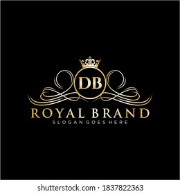DB Letter Initial Luxurious Brand Logo Template.