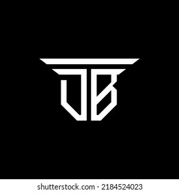 Diseño creativo del logotipo de la letra DB con gráfico vectorial