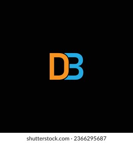 DB letter logo creative design with vector graphic, DB simple and modern logo.