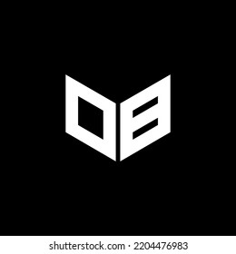 DB letter logo design with black background in illustrator. Vector logo, calligraphy designs for logo, Poster, Invitation, etc.