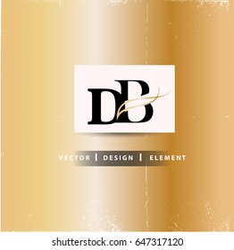 DB Letter Logo Design Concept
