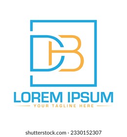 Design des DB-Briefes, kreatives Design, modernes Logo