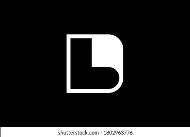 DB letter logo design on luxury background. BD monogram initials letter logo concept. DB icon design. BD elegant and Professional letter icon design on black background. DB BD