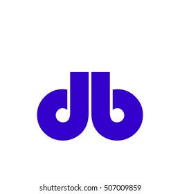 db letter vector logo