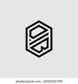 DB line geometric monogram with high quality professional design that will print well