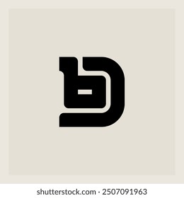 DB - Logo blends strength and style. Perfect for branding, from tech startups to luxury brands. Make your mark with distinctive simplicity. Sleek Minimalism Meets Bold Design. 