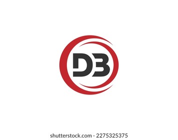 DB logo Design Template Vector Graphic Branding Element.			