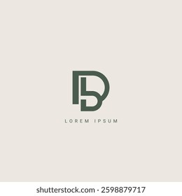 DB logo Design Template Vector Graphic Branding Element