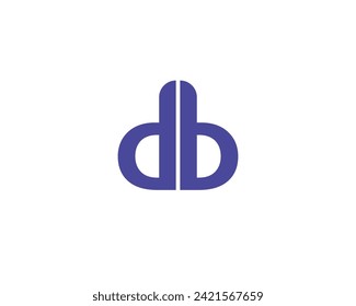 DB logo design vector template