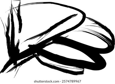 DB logo graffiti spray paint, DB letters handwritten in thick black watercolor acrylic ink. the letter DB is written with a brush