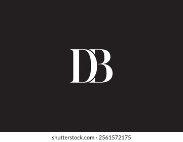 DB logo initial letter luxury logo design and monogram logo