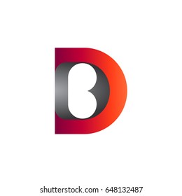 DB Logo, Letter D And Letter B Initial Logo Template