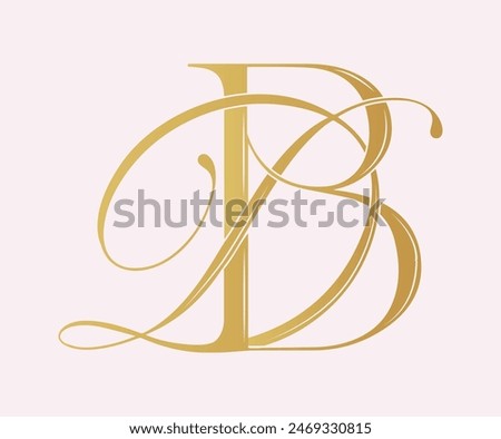 DB , logo DB ,Letter DB  ,monogram DB,  Wedding Monogram Initials, Wedding Logo, Wedding Monogram, Logo Design, 

calligraphy,letters, alphabet