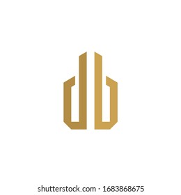 DB logo is a little explanation of the concept of the logo: a unique DB letter with clean, clear, thick, and elegant lines