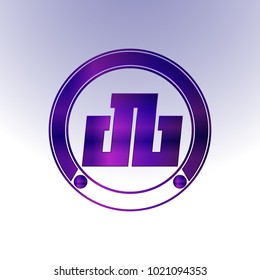 DB Logo, Metal Logo, purple Logo, Monogram