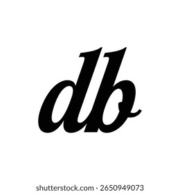 db modern minimalist logo design featuring timeless elegance, clean lines, and clever negative space—ideal for professional, creative, and premium business branding solutions.