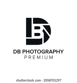 DB Photography logo icon vector template