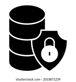 Db rack with shield showcasing secure database