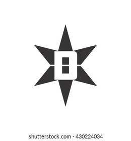 DB star icon logo vector