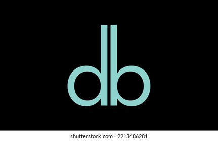 db symbol on black background. Vector EPS10