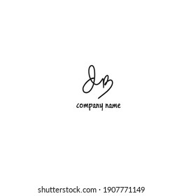 dB white background handwritten logo