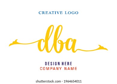 DBA lettering logo is simple, easy to understand and authoritative