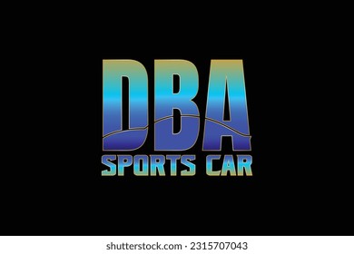 DBA SPORTS CAR LOGO DESIGN TEMPLATE