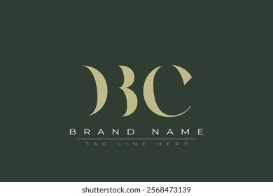 DBC abstract letter logo design. This logo is designed by three abstract letters.