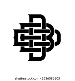DBD Initial Logo. Three Letter Monogram Logo of Letters D, B and D Concept for Your Business or Brand Identity