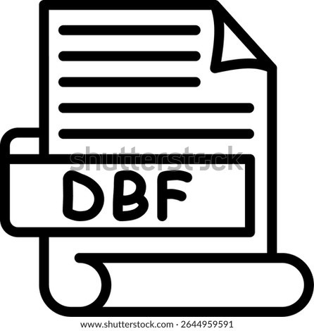 DBF database file used by applications