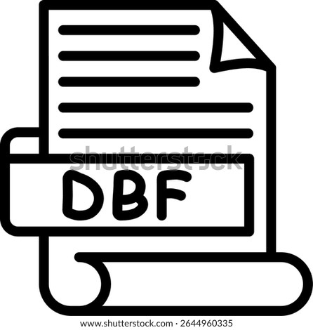 DBF database file used by dBASE