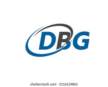 DBG letter creative modern elegant swoosh logo design