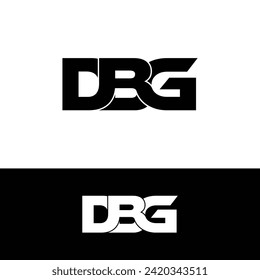 Vector de diseño de logotipo de letras monocagras DBG