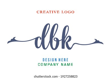 El logotipo de grabado DBK es sencillo, fácil de entender y autoritario