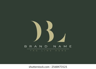 DBL abstract letter logo design. This logo is designed by three abstract letters.