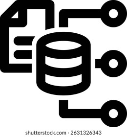 DBMS, Database, Management Outline Icon