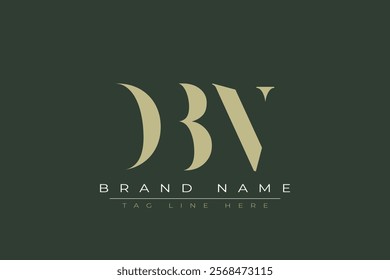 DBN abstract letter logo design. This logo is designed by three abstract letters.