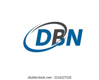 DBN letter creative modern elegant swoosh logo design