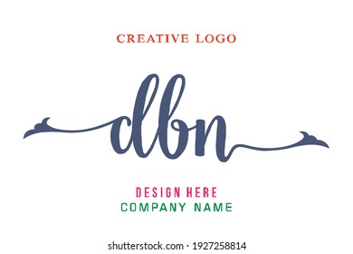 DBN lettering logo is simple, easy to understand and authoritative