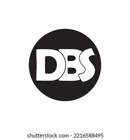 DBS-Buchstabenlogo, Vektorsymbol-Designvorlage