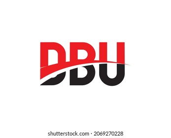 DBU Letter Initial Logo Design Vector Illustration