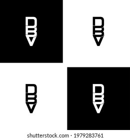 dbv letter original monogram logo design