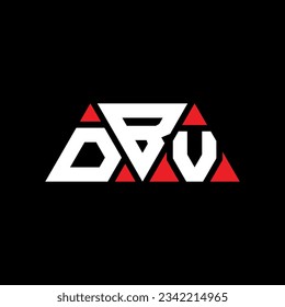 DBV Dreieck-Buchstaben Logo-Design mit Dreiecksform. DBV Dreieck Logo Design Monogramm. DBV Dreieck-Vektorlogo-Vorlage mit roter Farbe. DBV dreieckiges Logo Einfach, elegant und luxuriös.