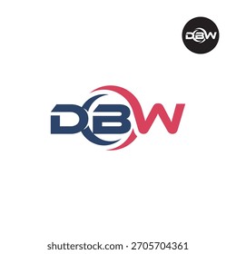 Logotipo DBW Letras Iniciais Acrônimo