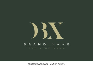 DBX abstract letter logo design. This logo is designed by three abstract letters.